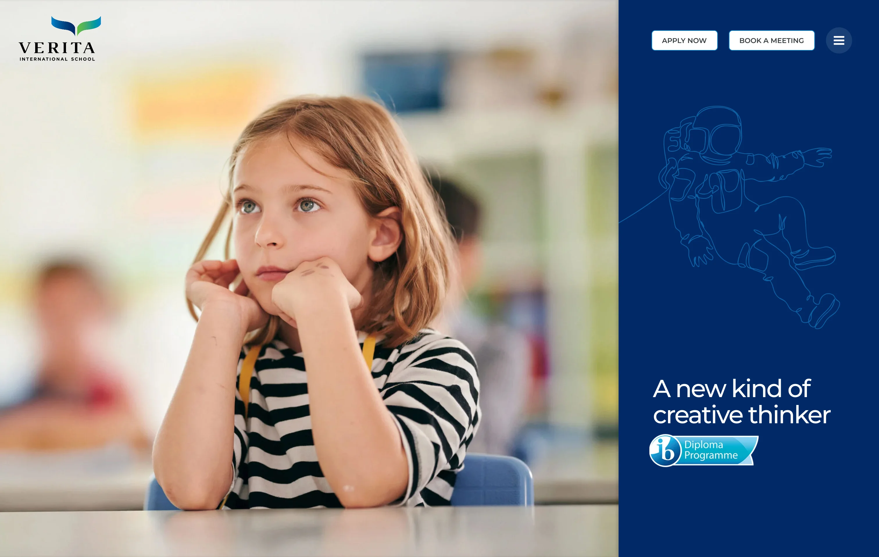 Verita School Landing Page